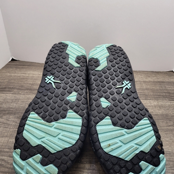 Kuru Chicane Trail Hiking Shoes Black Teal Lace Up Comfort Womens Size 8 - Picture 7 of 10
